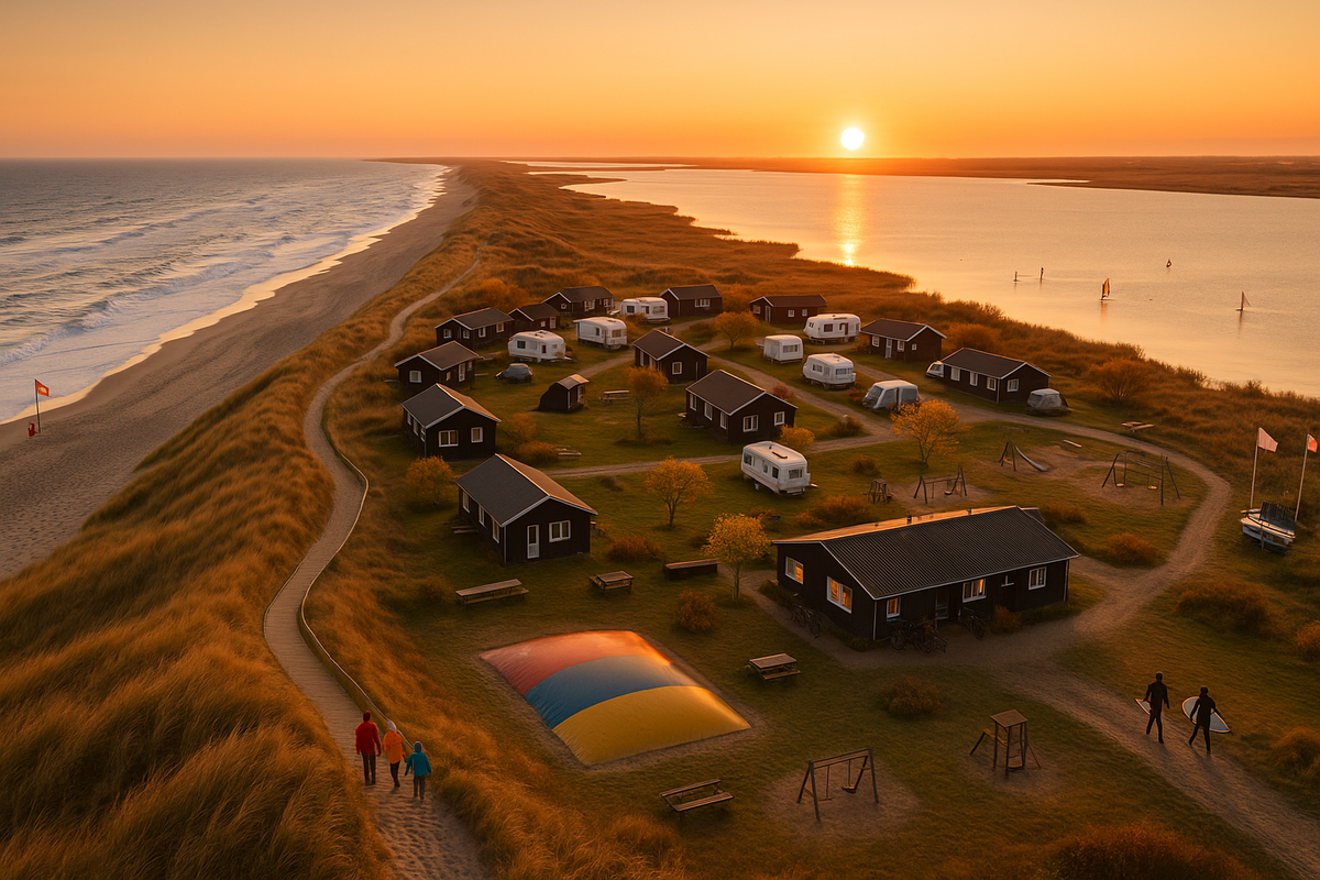 Danish Seaside Campground Sunset