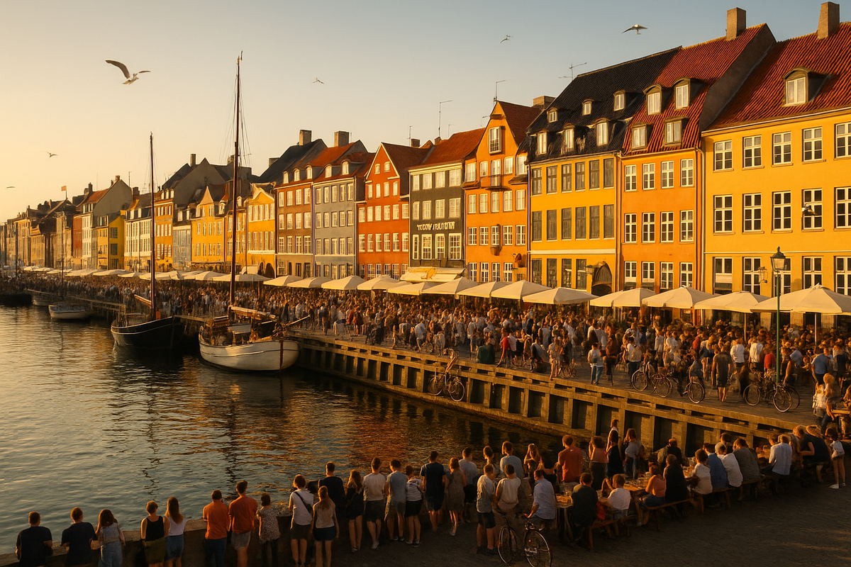 Nyhavn Summer GoldenHour Busy