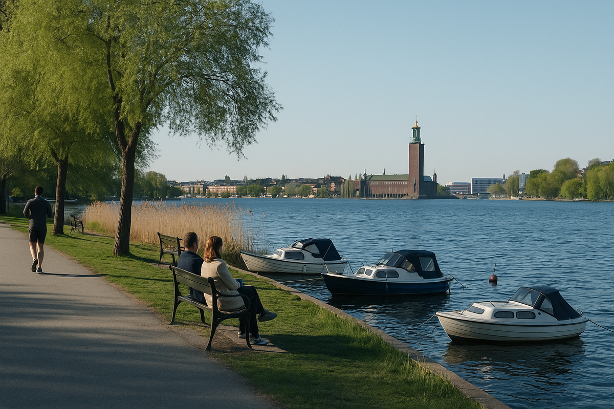 Stockholm — Norr Mälarstrand Promenade