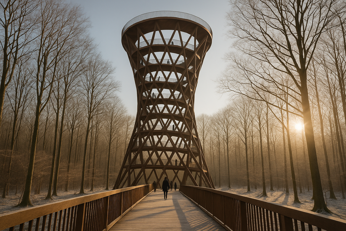skovtaarnet-spiral-tower-winter