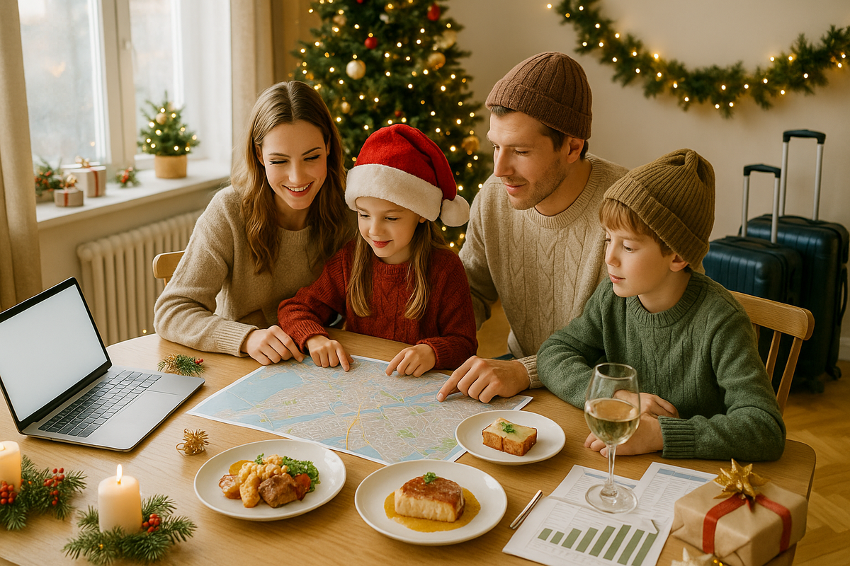 The family is planning a New Year&#x27;s trip