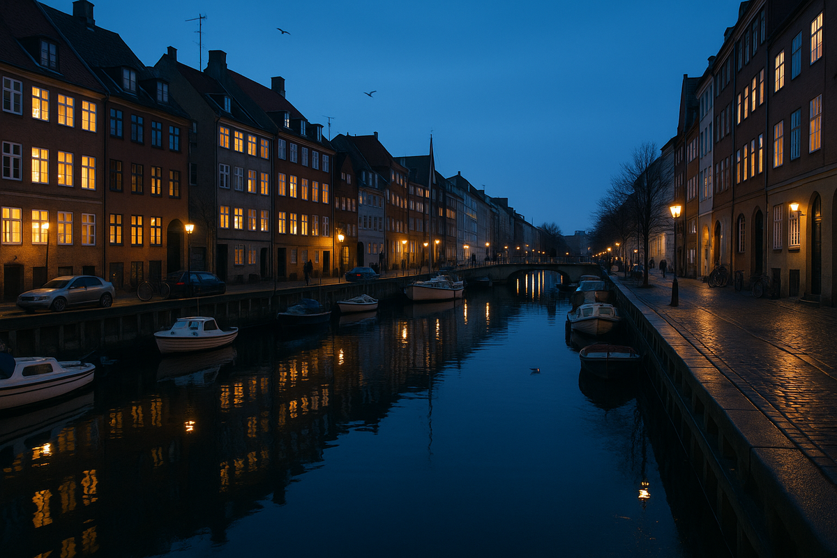 Christianshavn November BlueHour Calm