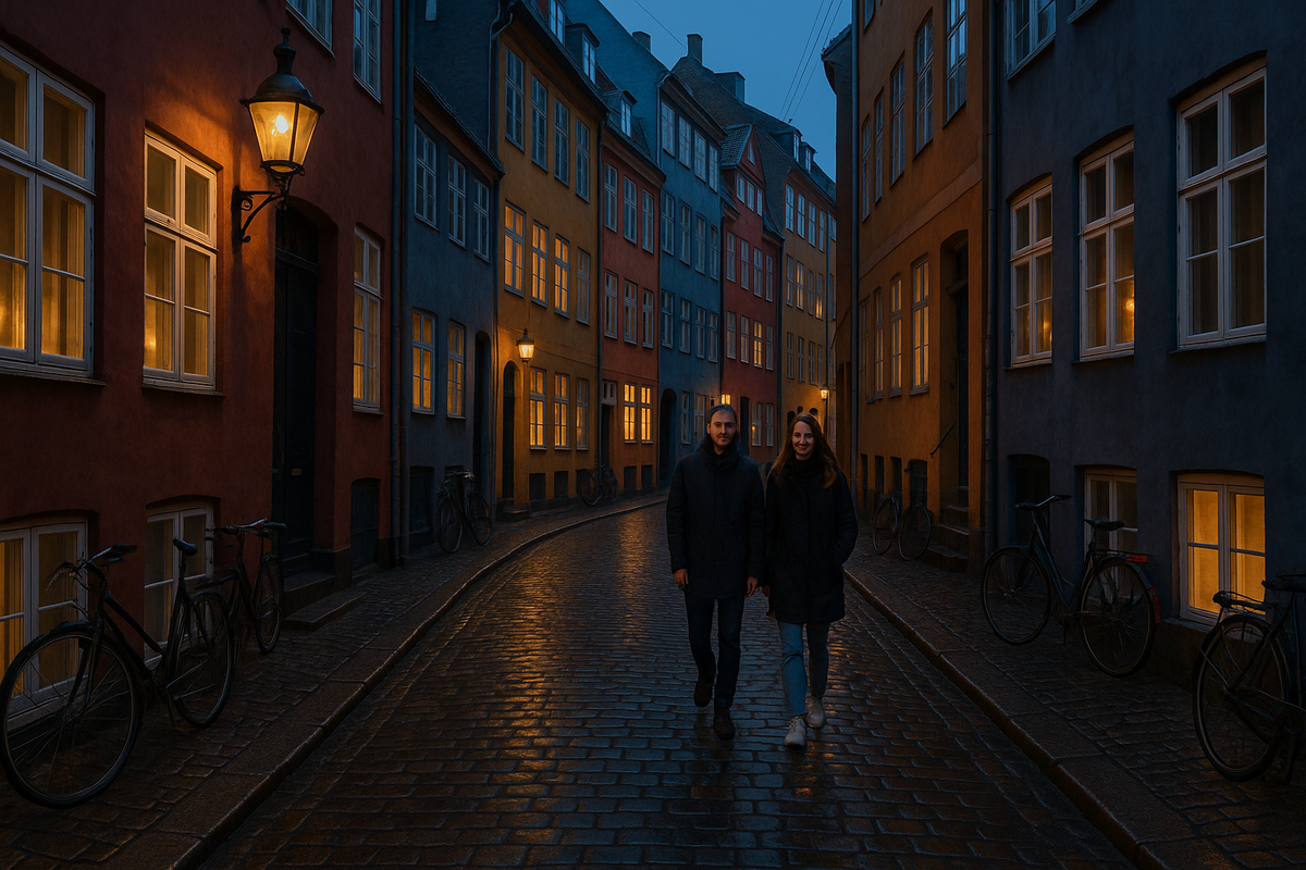 Copenhagen — Magstræde Evening Curve