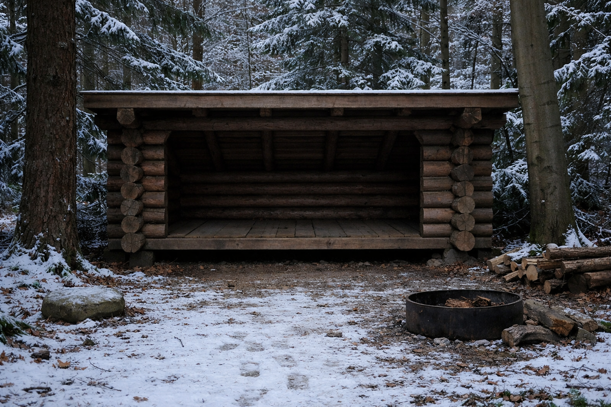 2 rold-skov-forest-shelter-winter-tea