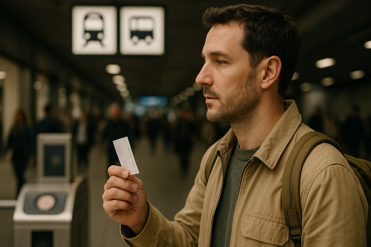 Access to the metro with a ticket