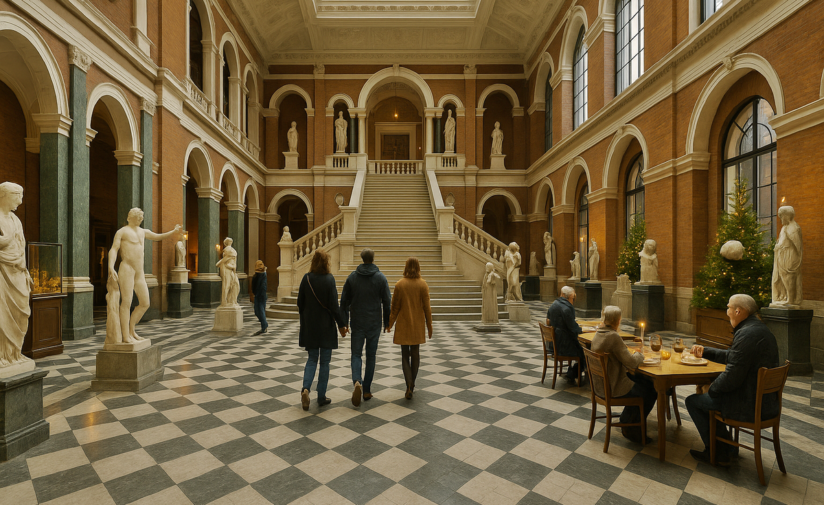 Entrance to the National Museum of Denmark