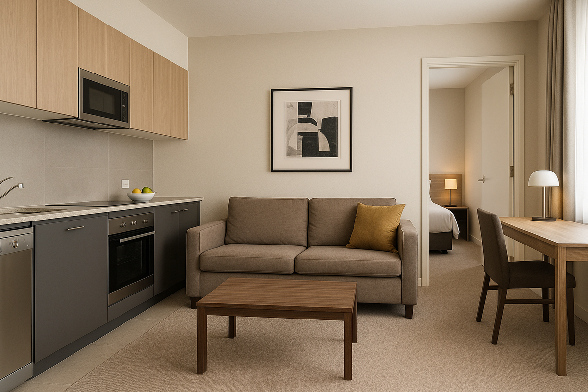 Adina 1BR Living WorkCorner