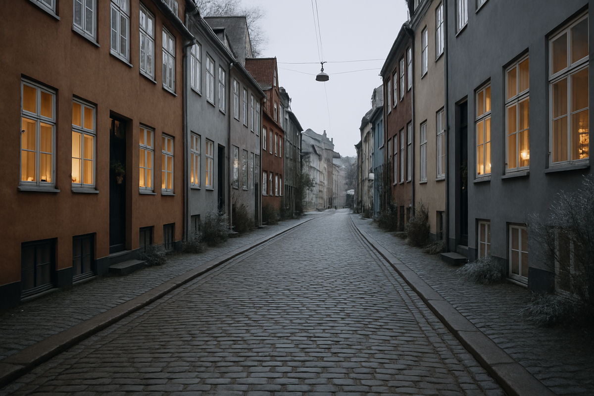 Copenhagen Christmas Day Quiet Streets