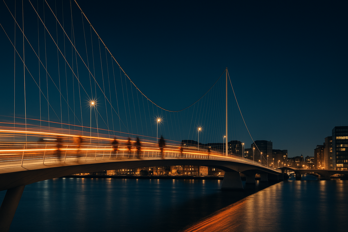 Copenhagen Nocturnal Light Trails