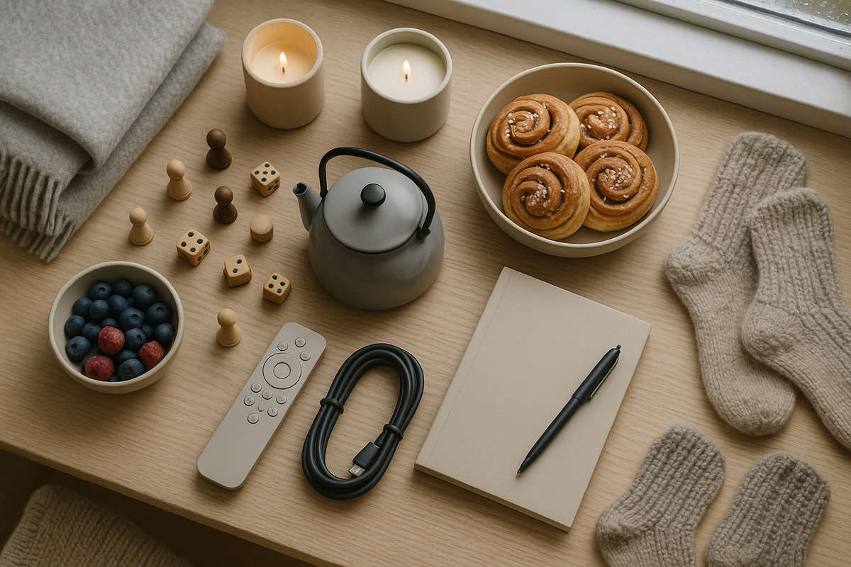 Hygge Rain Day Flatlay