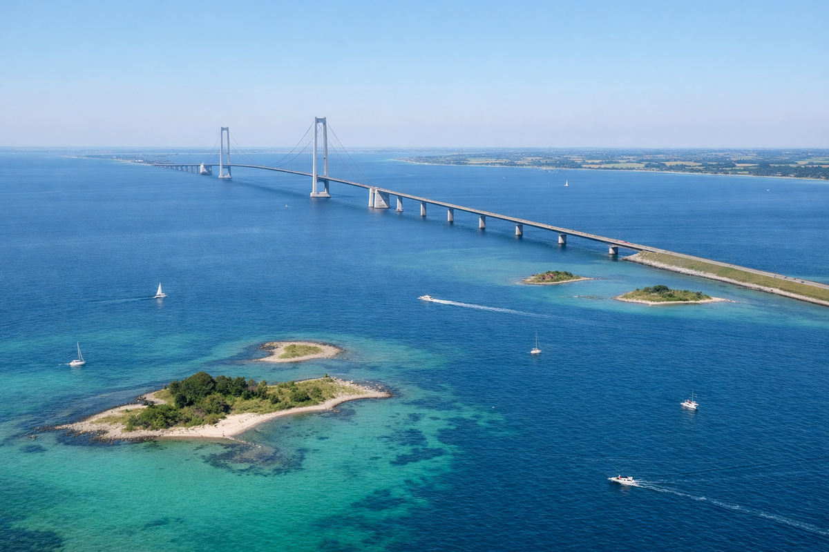 Storebæltsbroen Summer Panorama