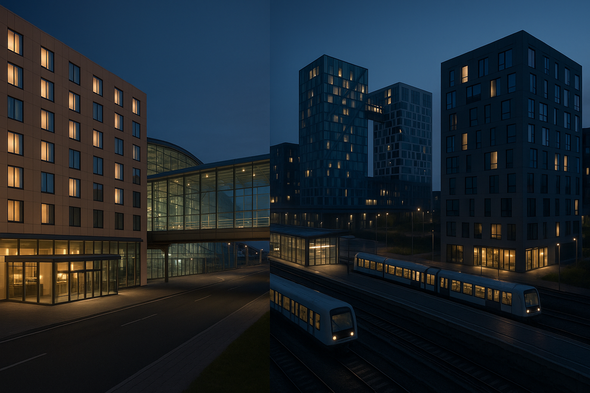 specific hotels near T3 and in Ørestad