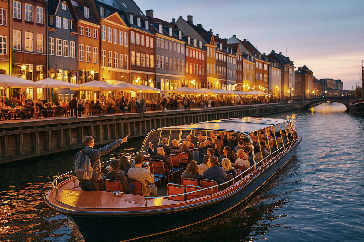 Evening cruise on Nyhavn