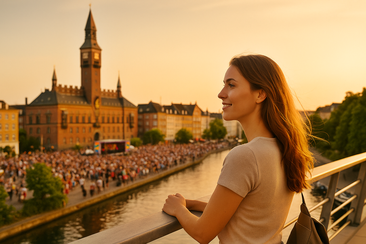 Golden Evening in Copenhagen