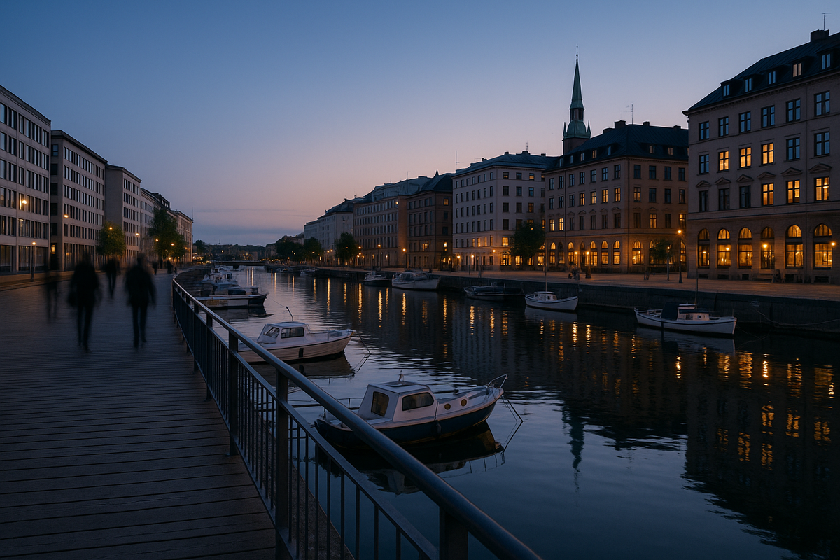 Nordic Capital at 0030 — White‑Night Waterfront