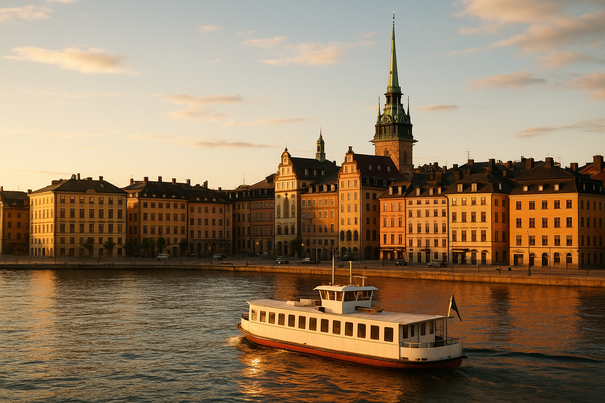 Stockholm — Gamla Stan Waterfront