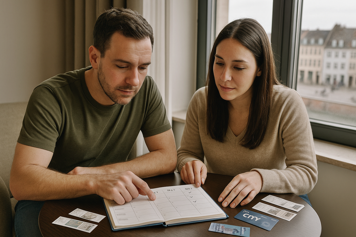 Couple Planning Trip