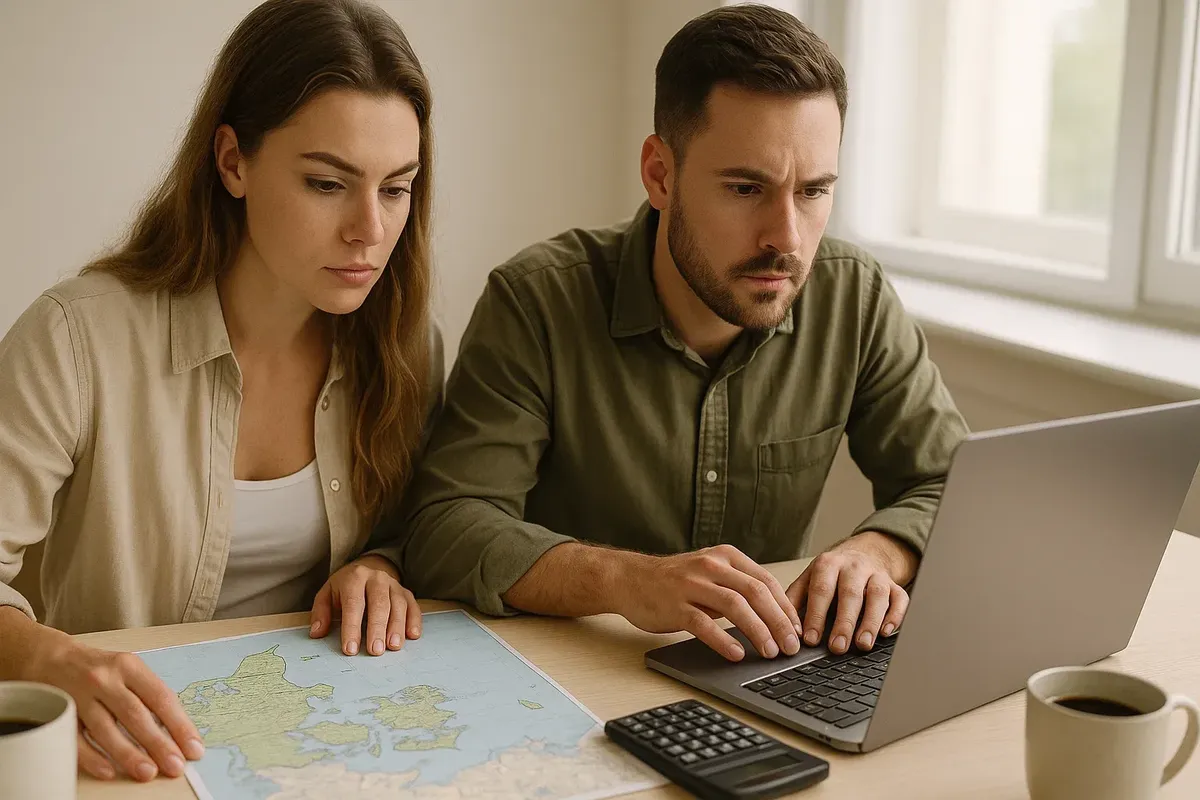 Planning a route through Denmark