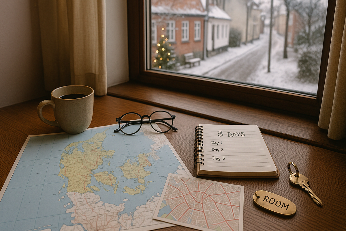 Winter route planning in a small town in Denmark