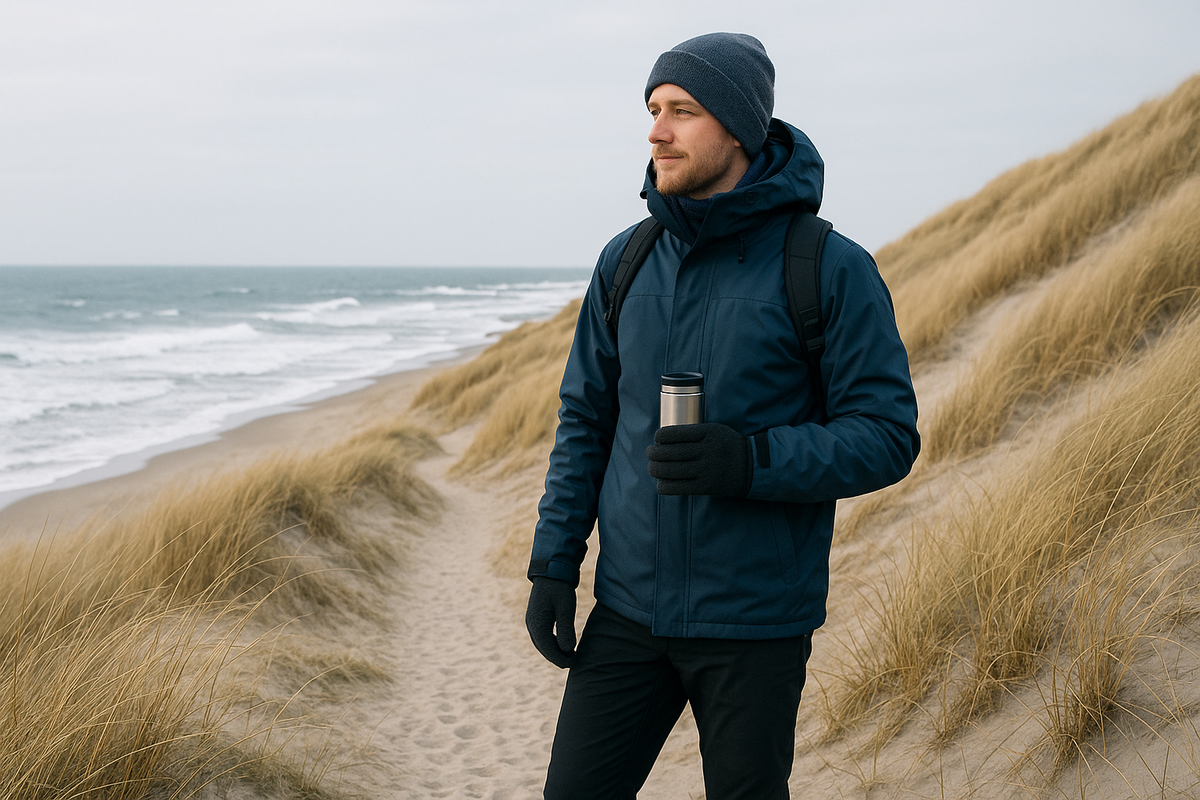 Winter walk through the dunes of Northern Denmark
