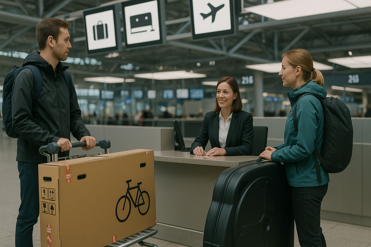 Airport Check‑in — Bike Box & Hard Case