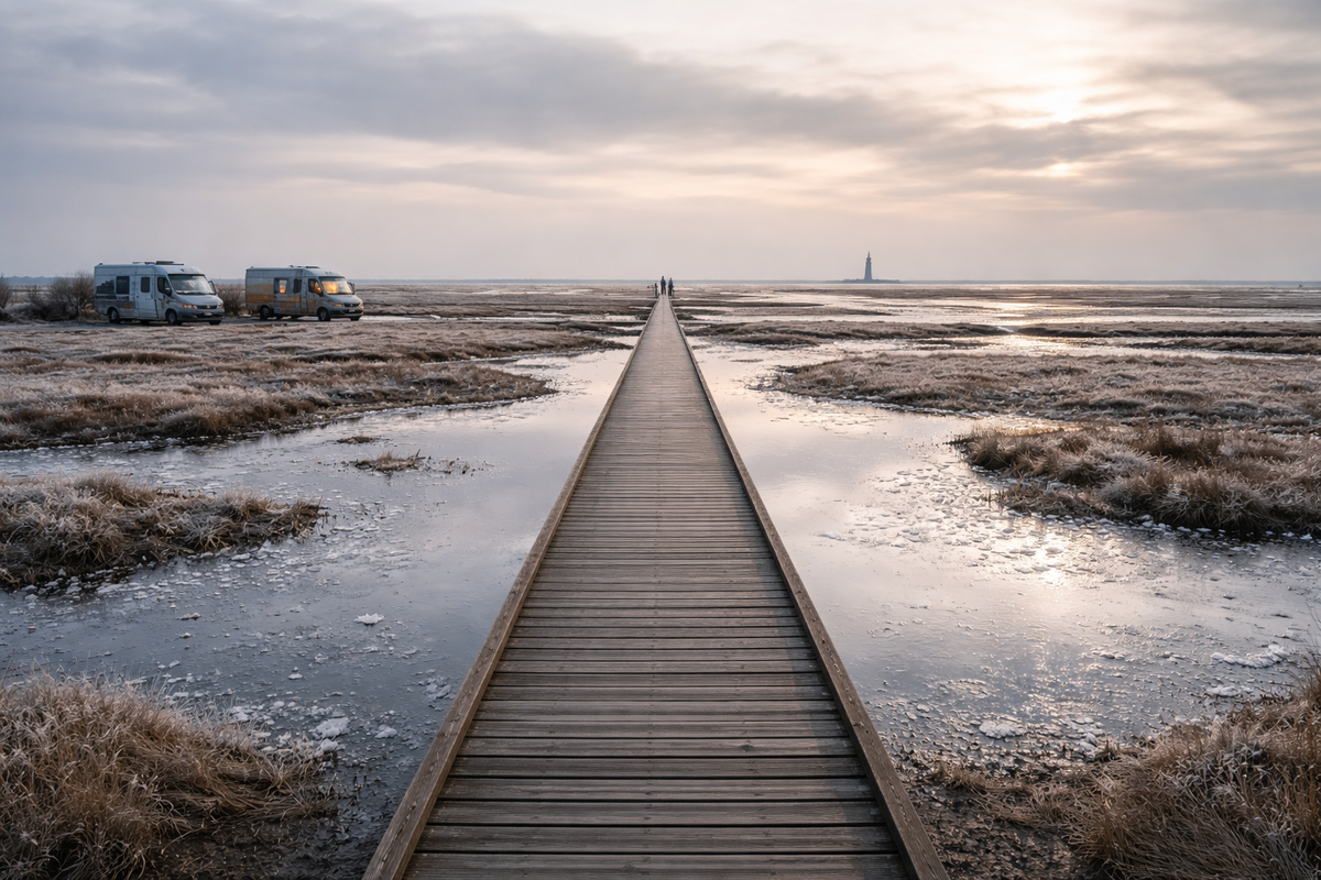marsk-camp-wadden-sea-winter-boardwalk