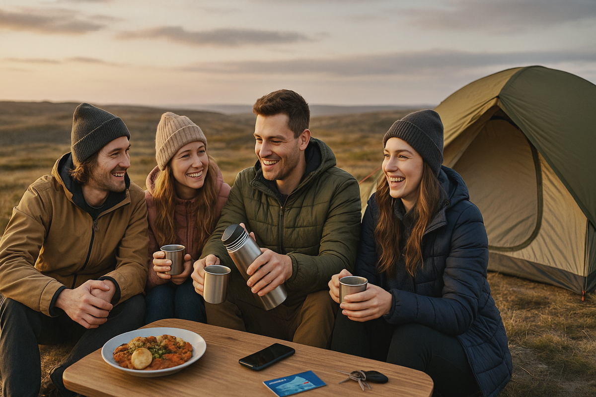 Evening Tundra Campfire