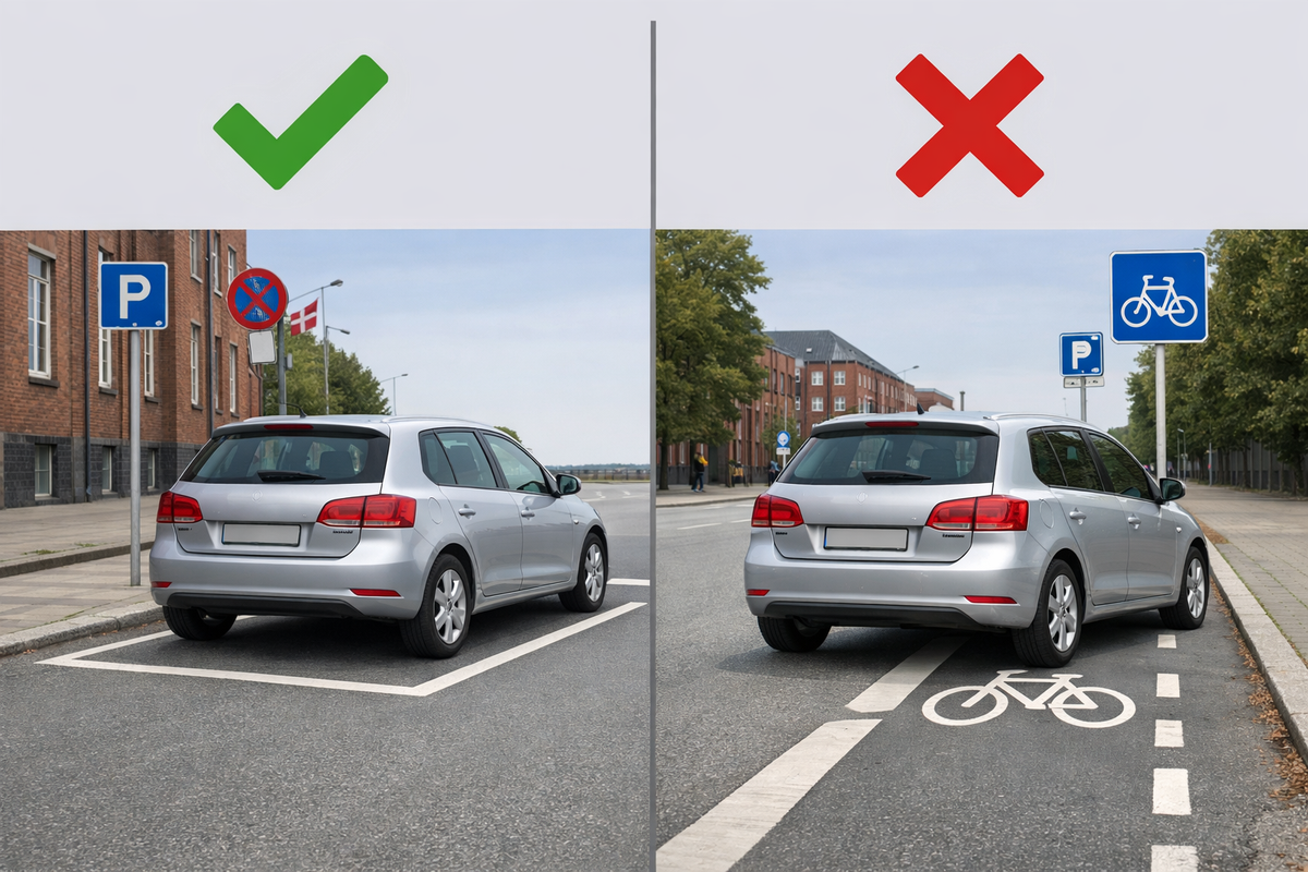 Correct vs. Incorrect Parking
