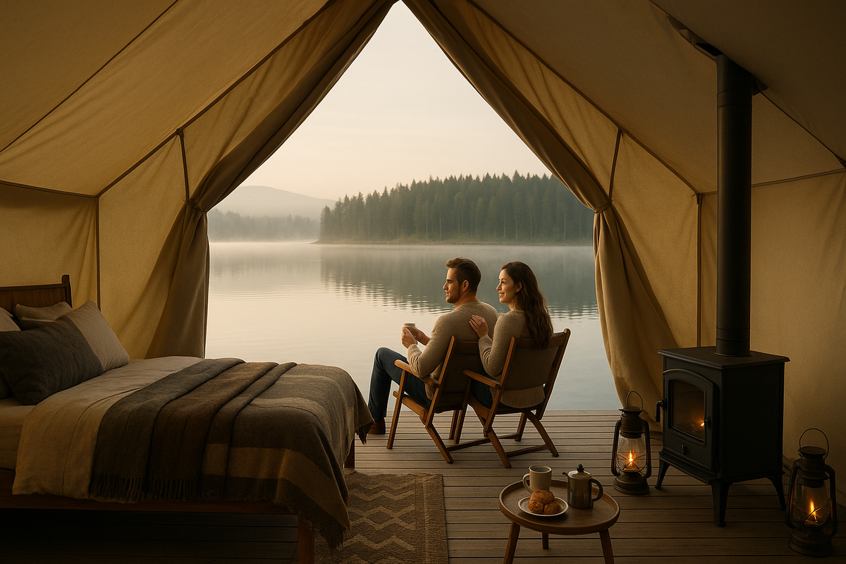 Scandi Glamping with Panorama