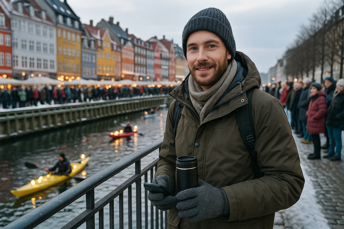 Winter day on the Copenhagen waterfront