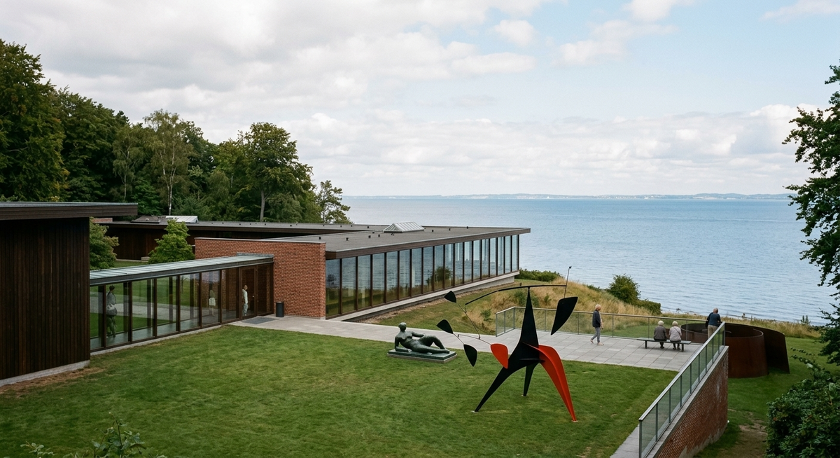 Louisiana Museum of Modern Art in Denmark by the sea