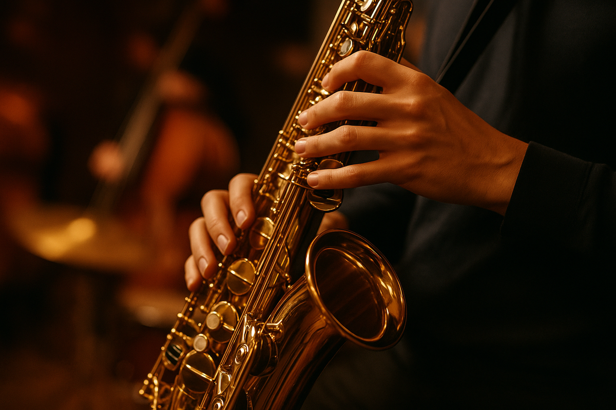 Saxophone Performance Close-Up