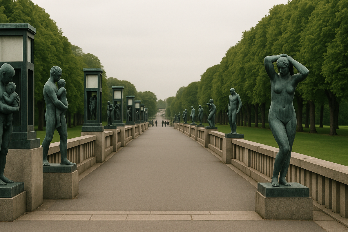 Oslo — Frogner Park Bridge Details