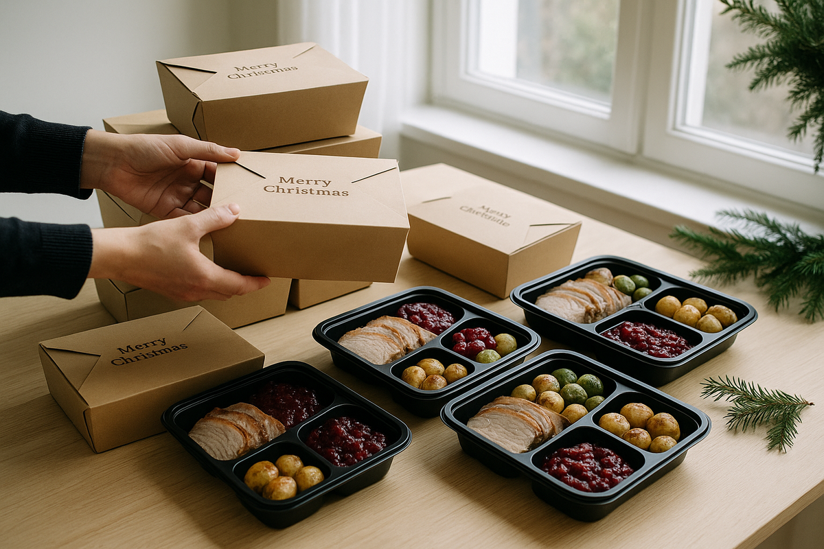 Christmas Box Handover