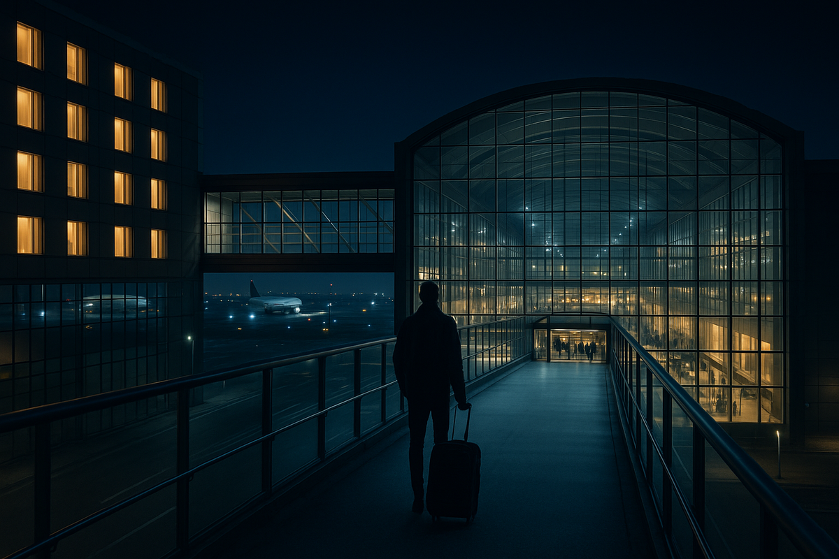 Copenhagen Airport at Night