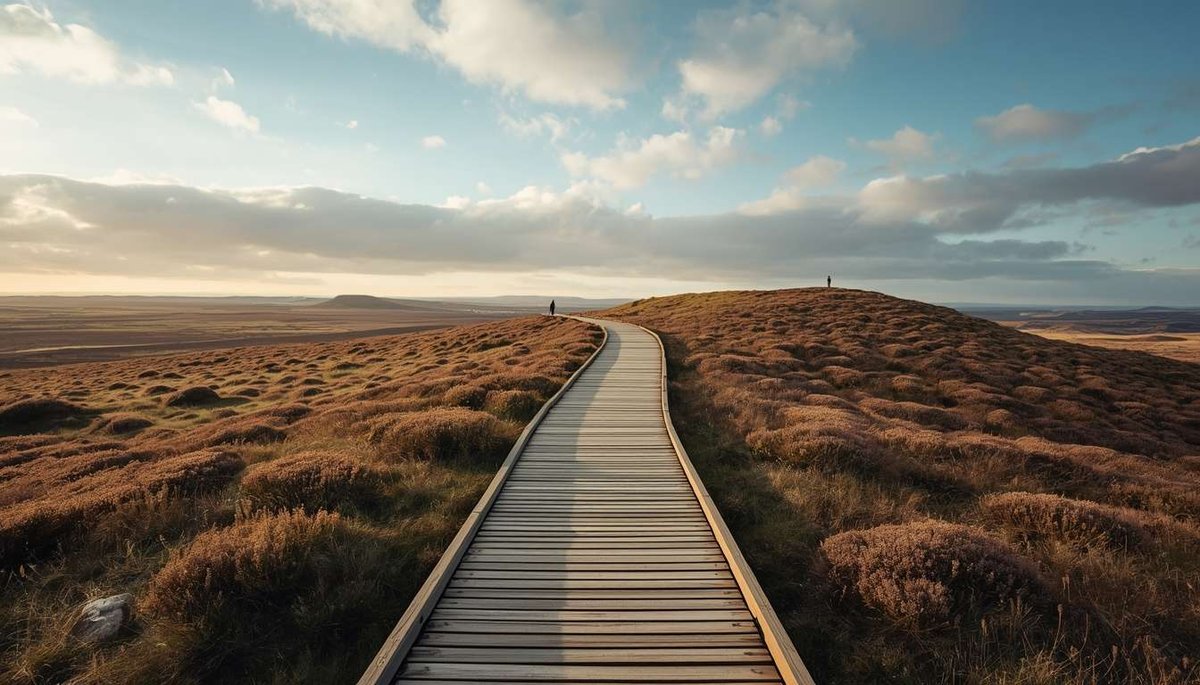 a trail in the Danish countryside